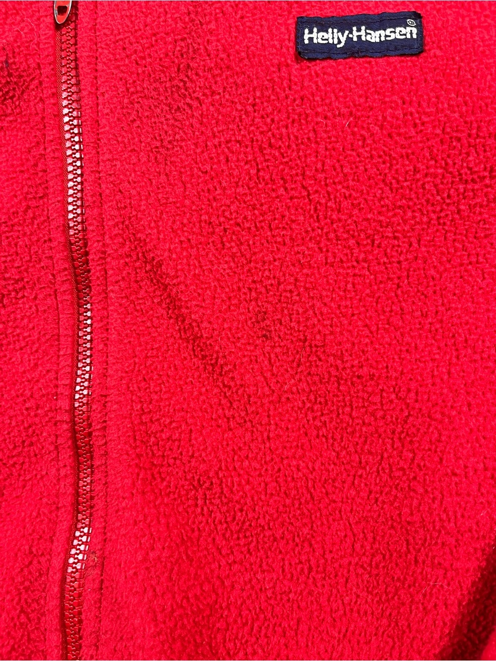 Vintage Helly Hansen Fleece Full Zip Men's L Red - Picture 3 of 7